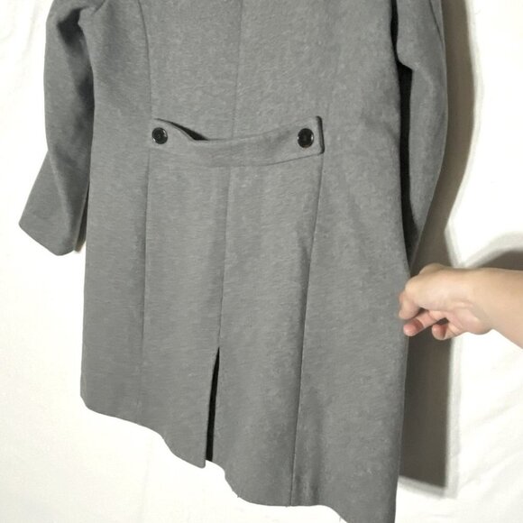 1 Madison Luxe Outerwear Grey Wool Blend Long Overcoat XL - Picture 7 of 12